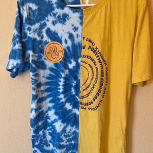 Dutch Bros Tie Dye Split T Shirt Unisex Medium